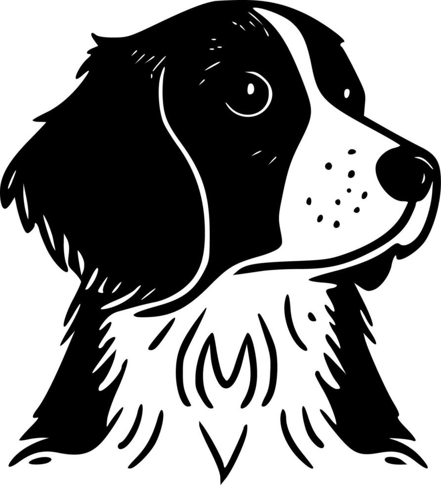 Pet, Black and White Vector illustration