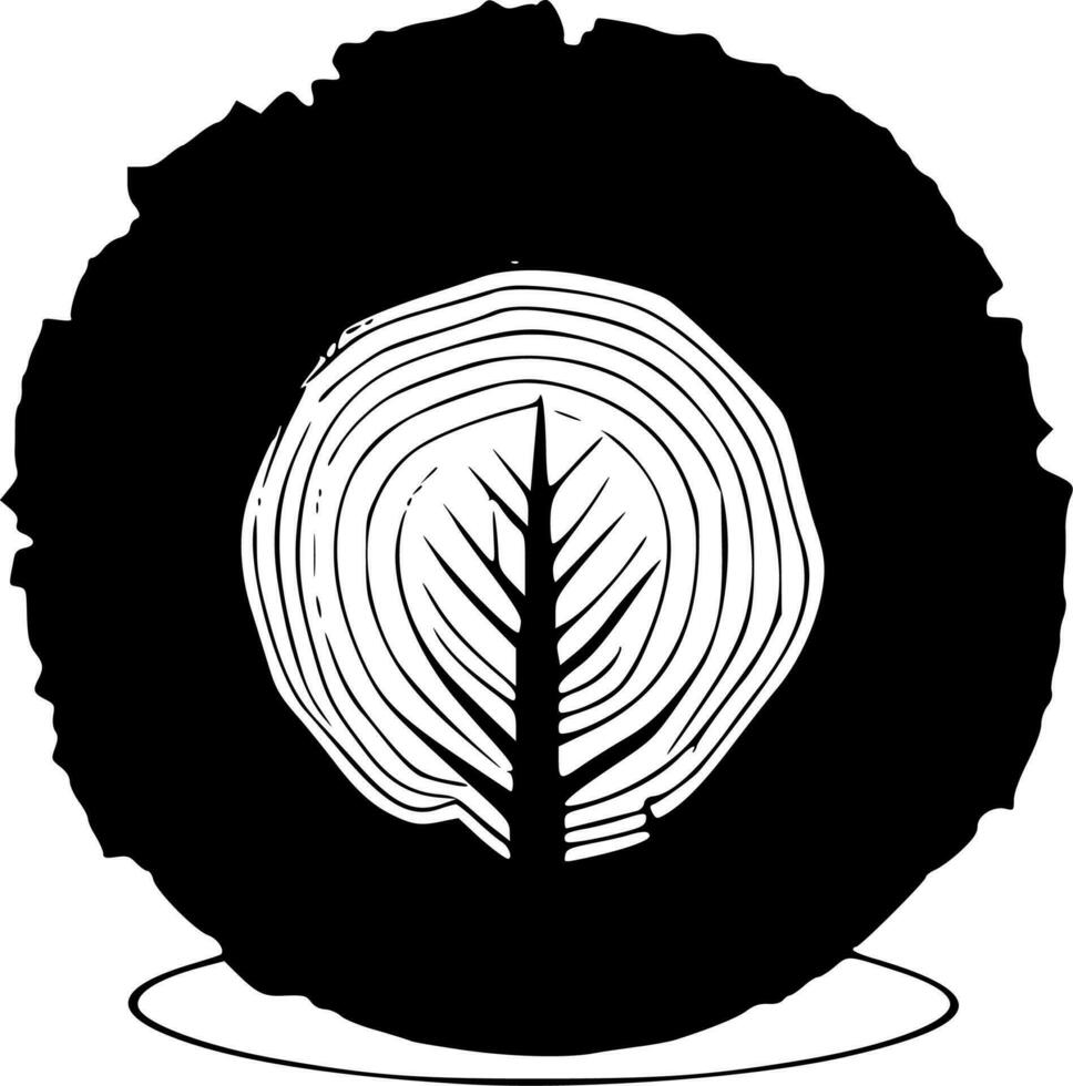 Wood, Minimalist and Simple Silhouette - Vector illustration