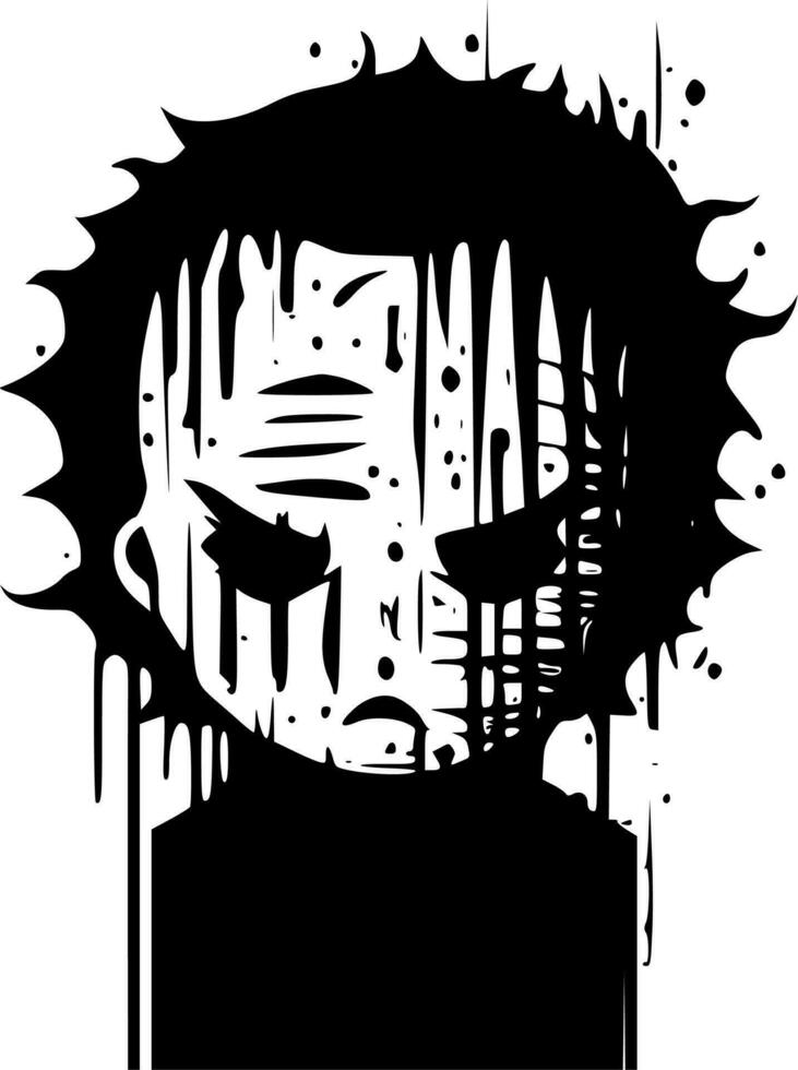 Horror, Minimalist and Simple Silhouette - Vector illustration