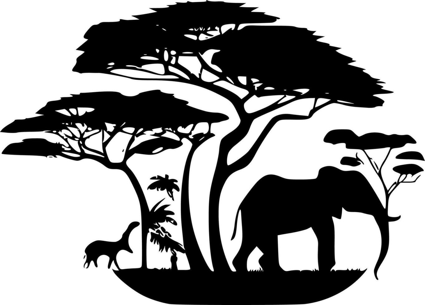 Africa - High Quality Vector Logo - Vector illustration ideal for T-shirt graphic