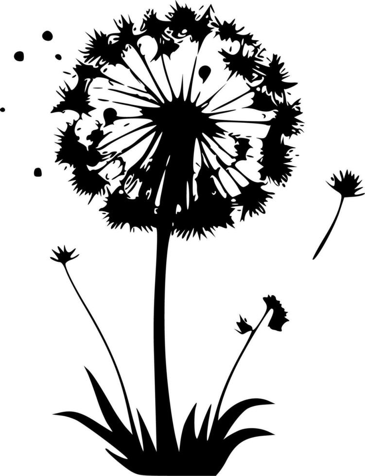 Dandelion - High Quality Vector Logo - Vector illustration ideal for T-shirt graphic