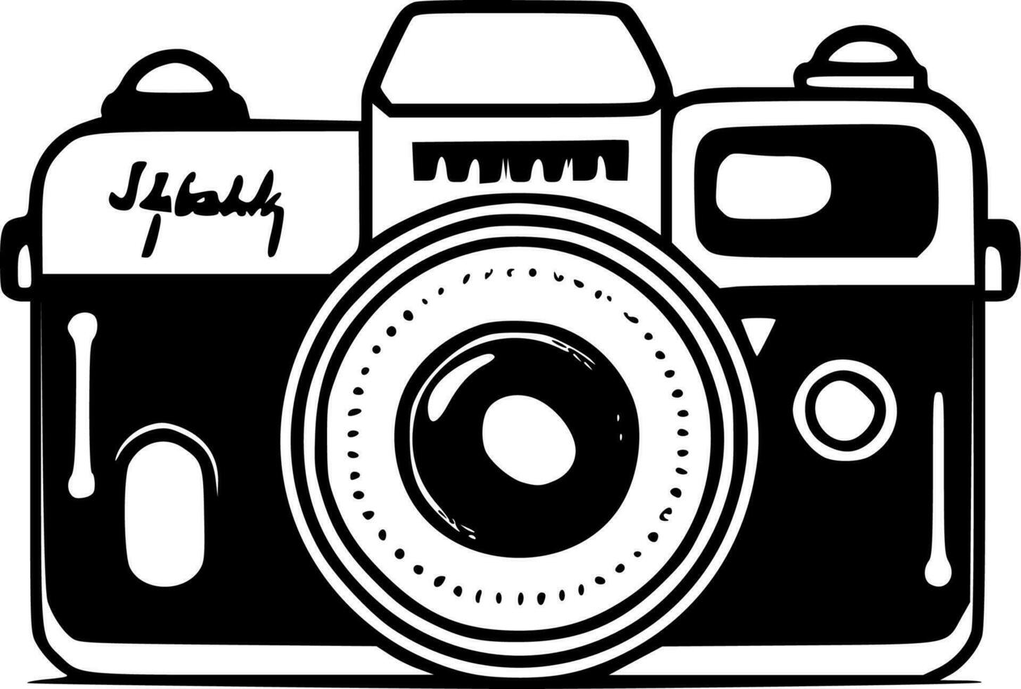 cámara - alto calidad vector logo - vector ilustración ideal para camiseta gráfico