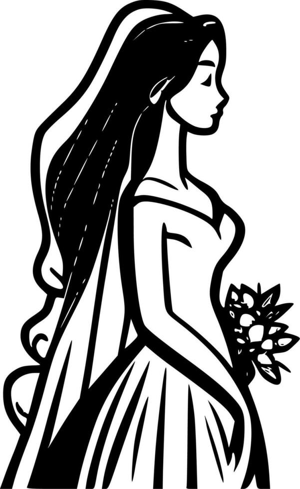 Bridal - Minimalist and Flat Logo - Vector illustration