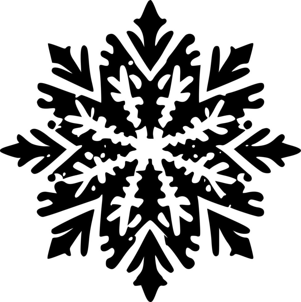 Snowflake - High Quality Vector Logo - Vector illustration ideal for T-shirt graphic