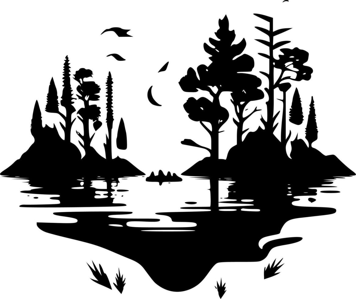 lago - alto calidad vector logo - vector ilustración ideal para camiseta gráfico