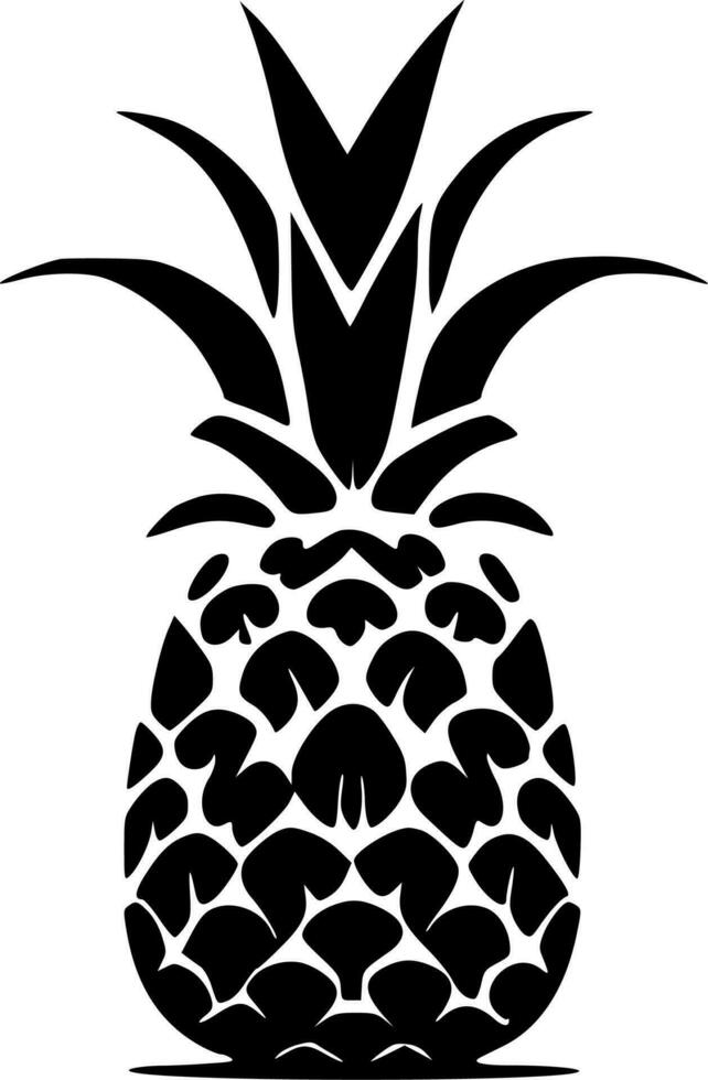 Pineapple - Minimalist and Flat Logo - Vector illustration