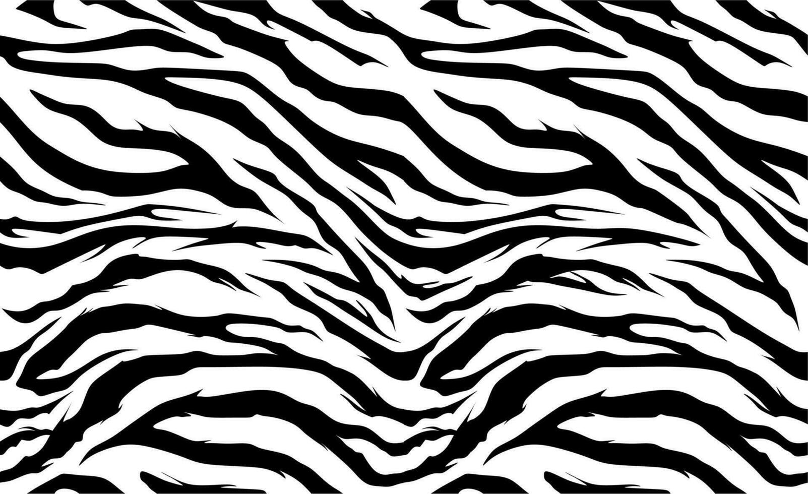 cebra rayas modelo. cebra imprimir, animal piel, Tigre rayas, resumen patrón, línea fondo, tela. increíble mano dibujado vector ilustración. póster, bandera. negro y blanco obra de arte monocromo