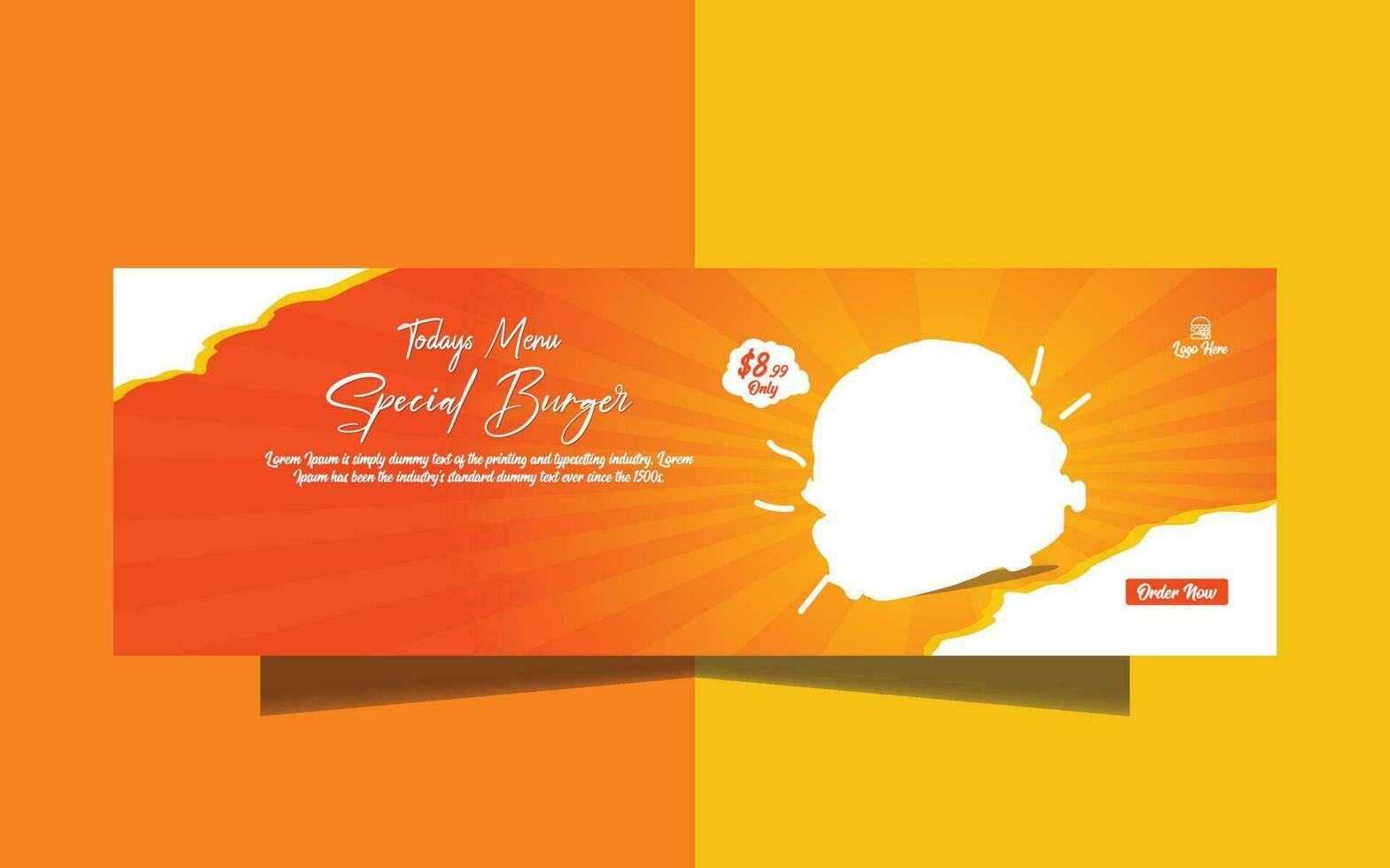 special burger cover vector
