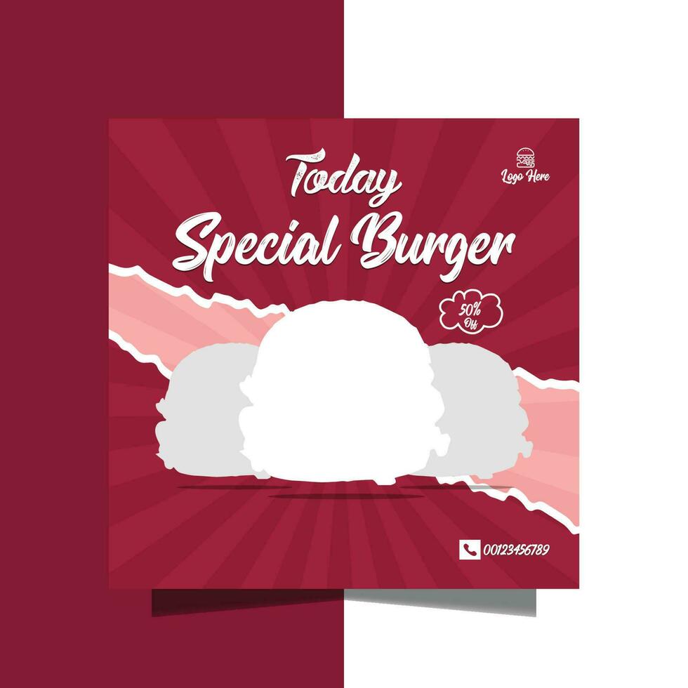 fastfood menu flyer burger flyer vector