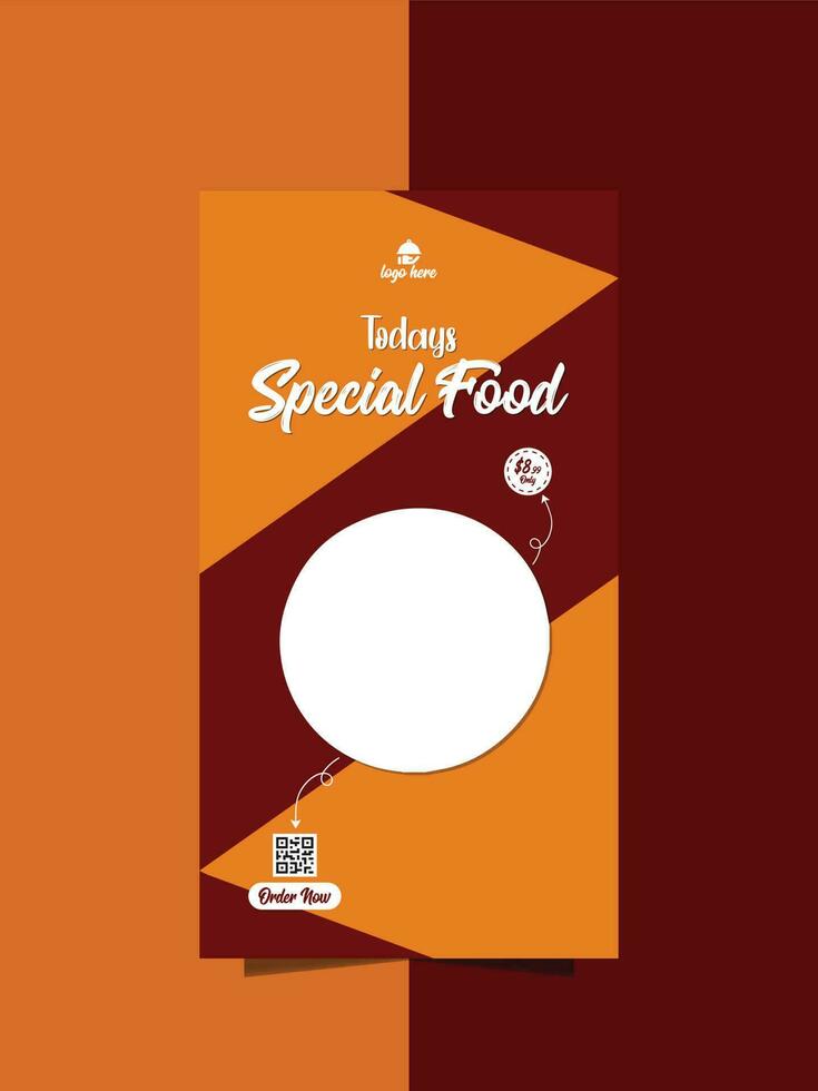 special food menu poster vector