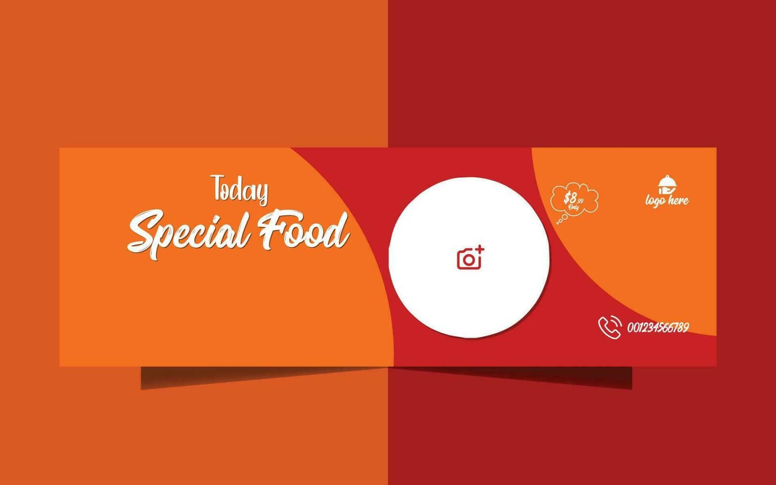 restaurant food menu cover vector
