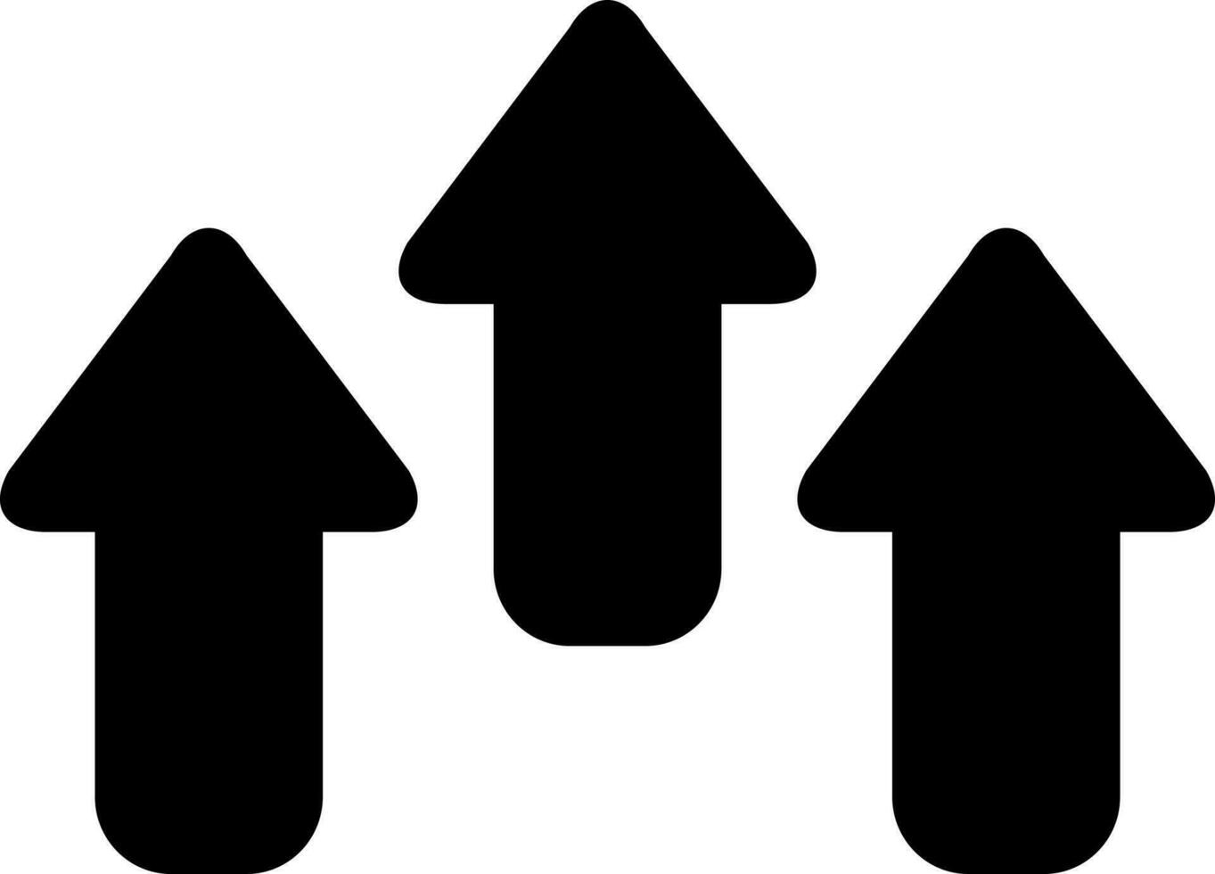 solid icon for arrow vector
