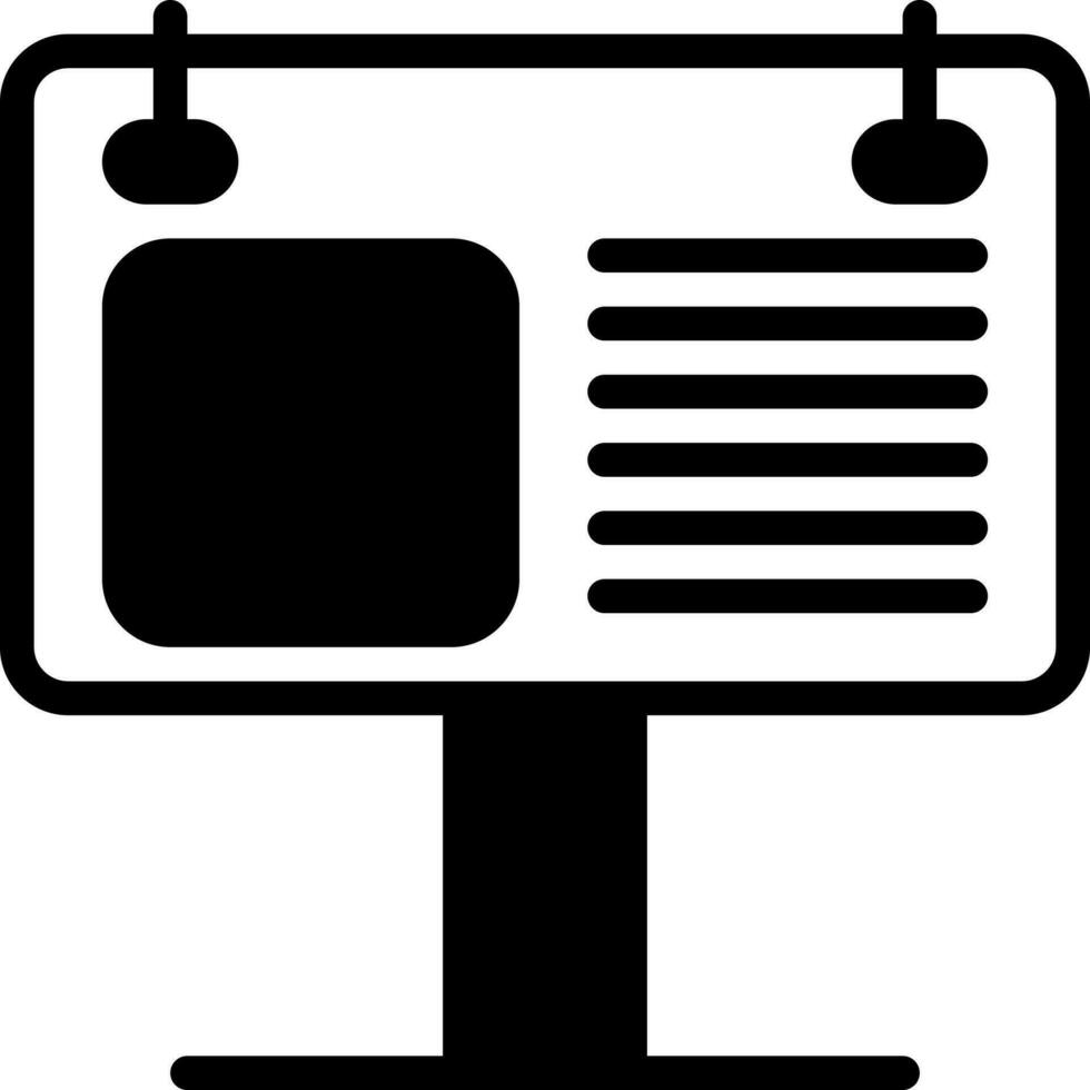 solid icon for billboard vector