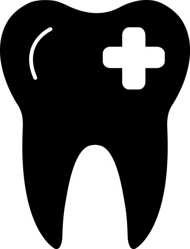 solid icon for dental vector