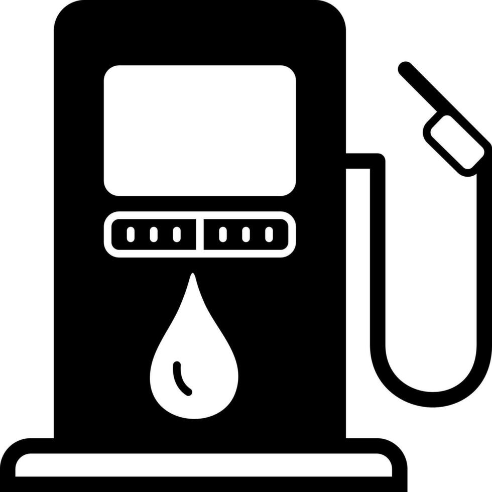 solid icon for fuel vector