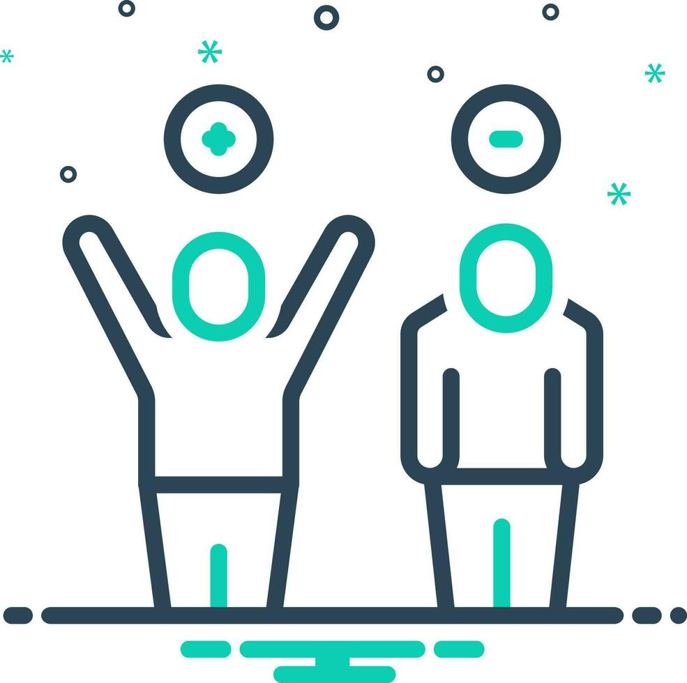 mix icon for behaviorism vector