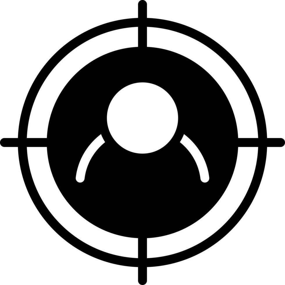 solid icon for target vector