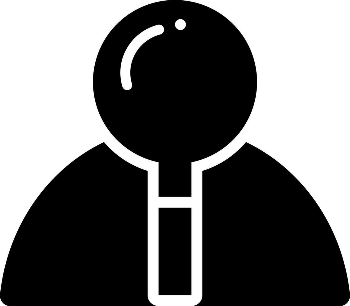 solid icon for finding vector