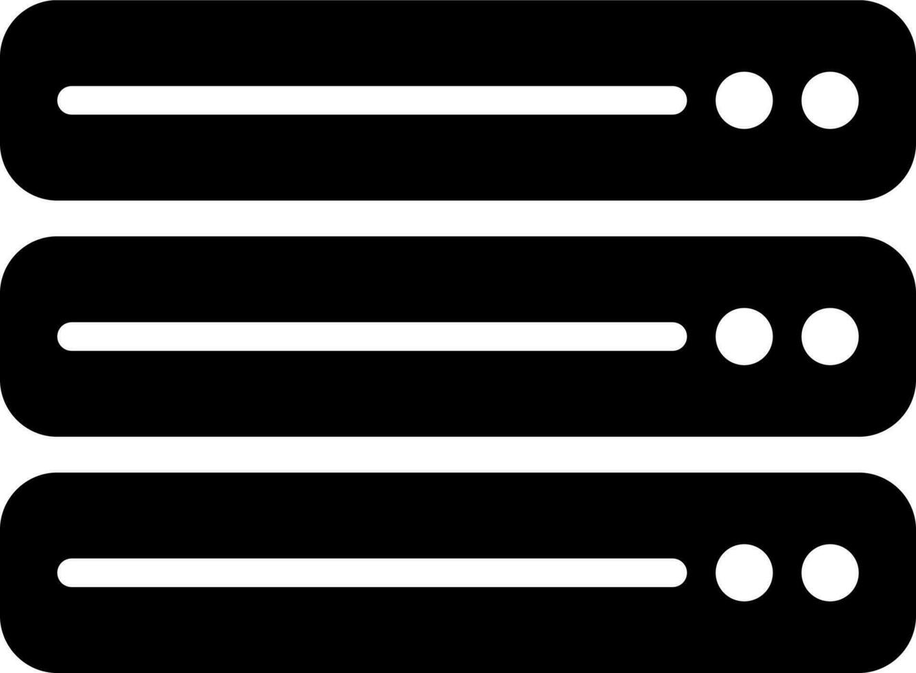 solid icon for data vector