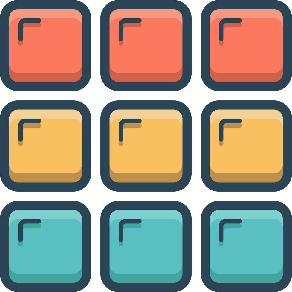 color icon for category vector