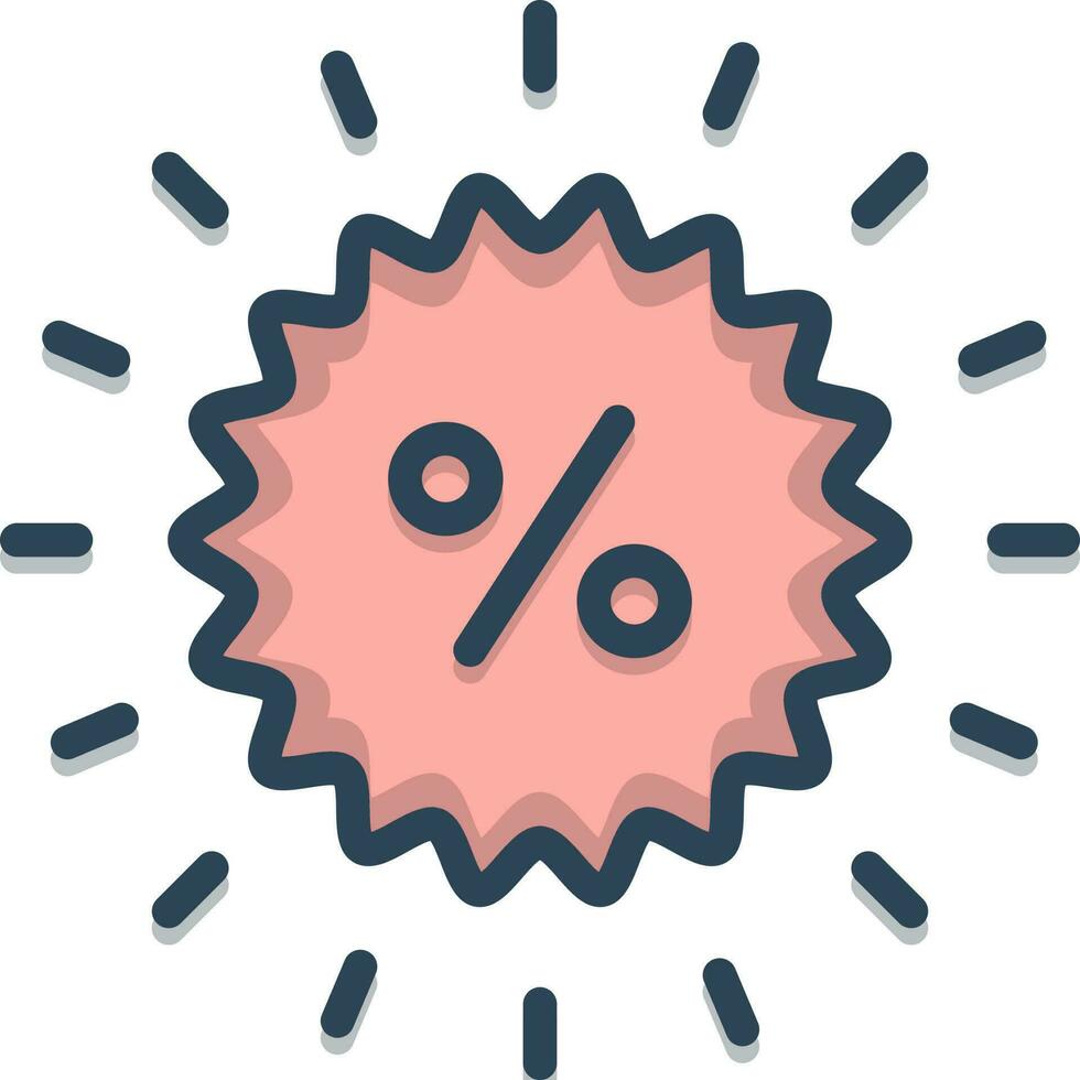 color icon for sale vector