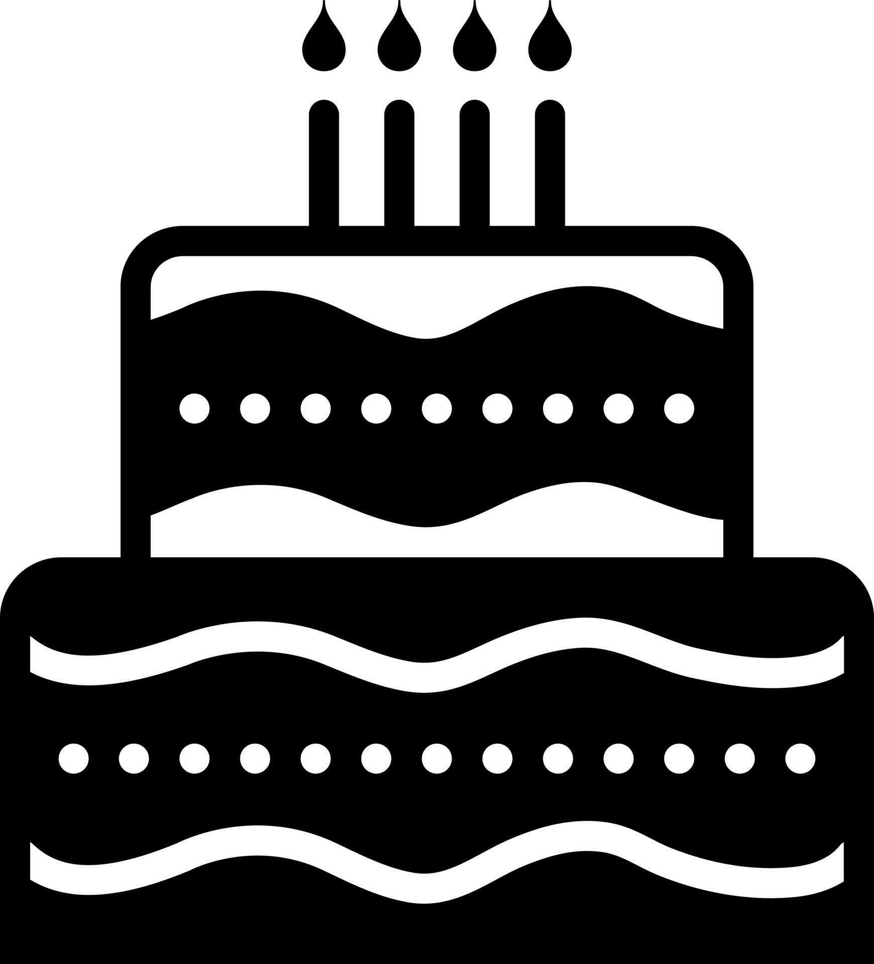 solid icon for cake 23544491 Vector Art at Vecteezy