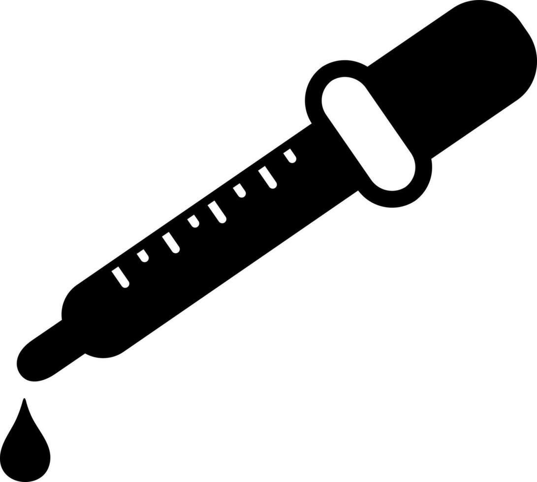 solid icon for dropper vector