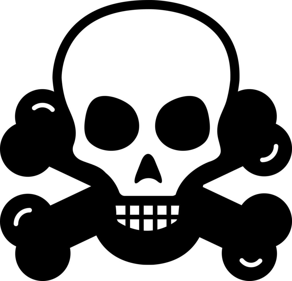 solid icon for danger vector