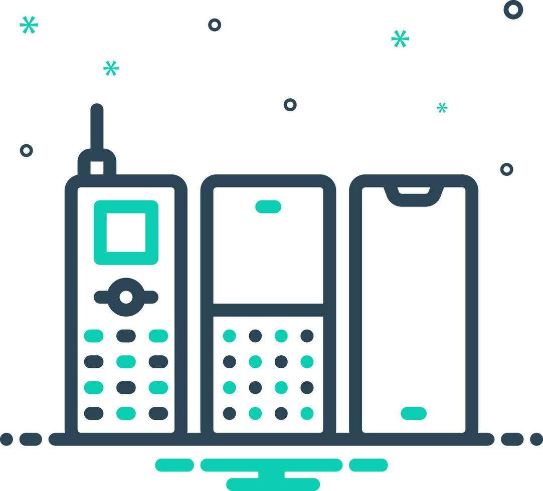 mix icon for evolution vector