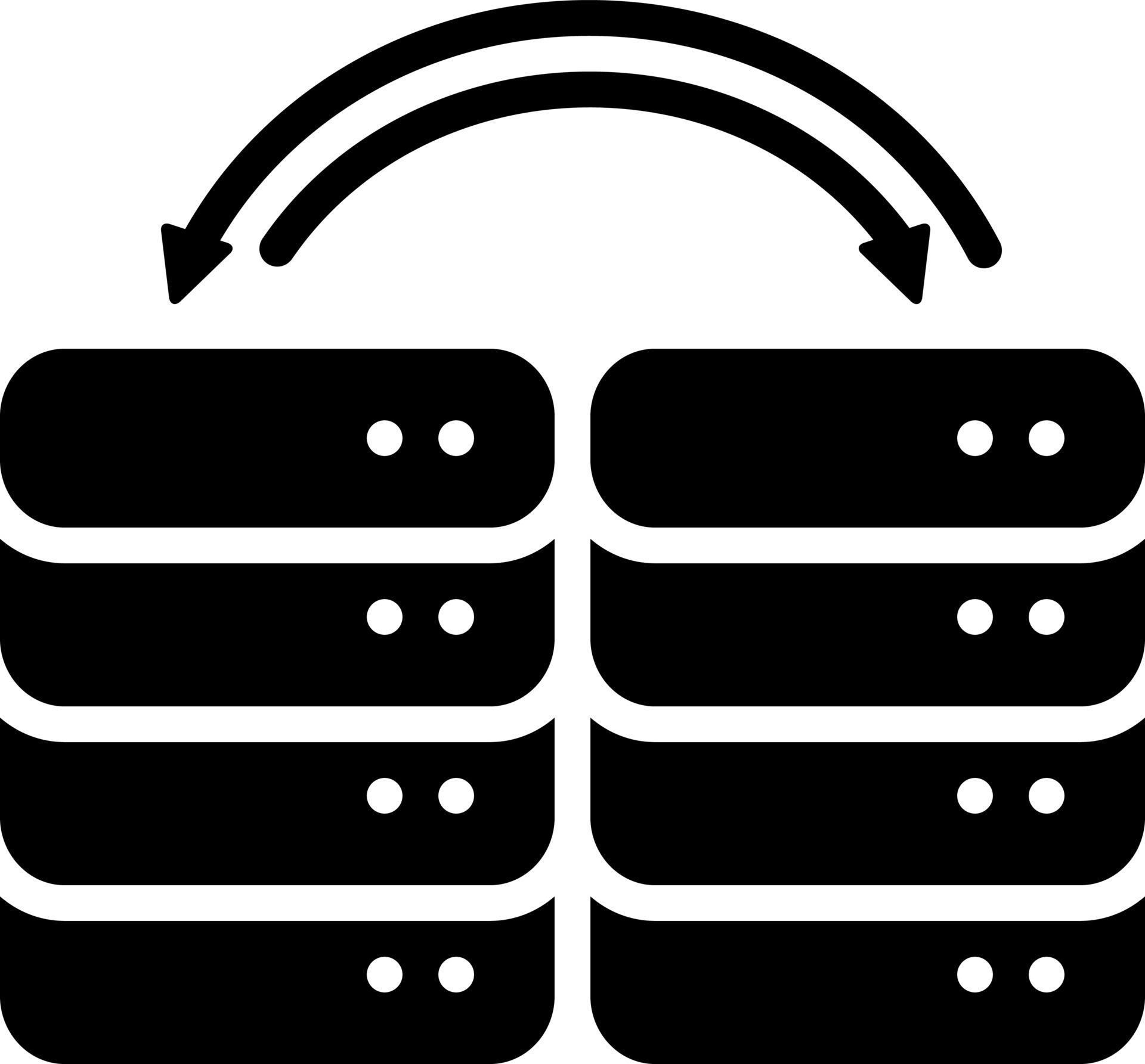 solid icon for data 23544520 Vector Art at Vecteezy