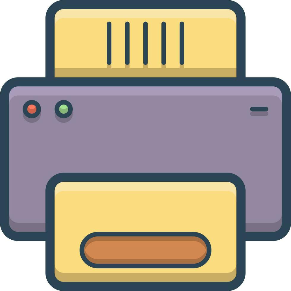 color icon for printer 23544529 Vector Art at Vecteezy