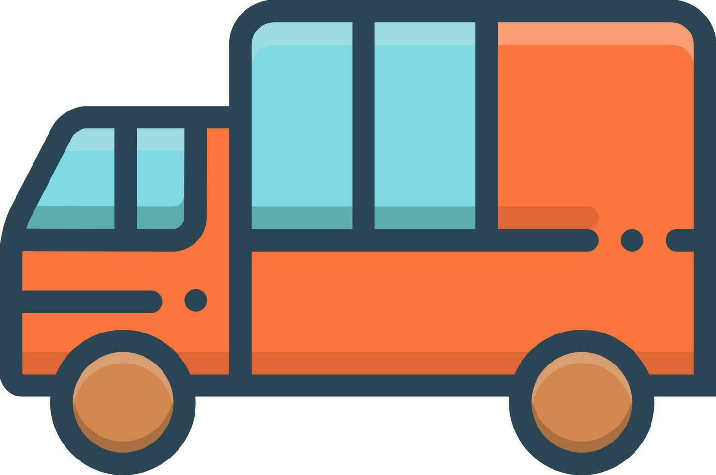 color icon for transport vector