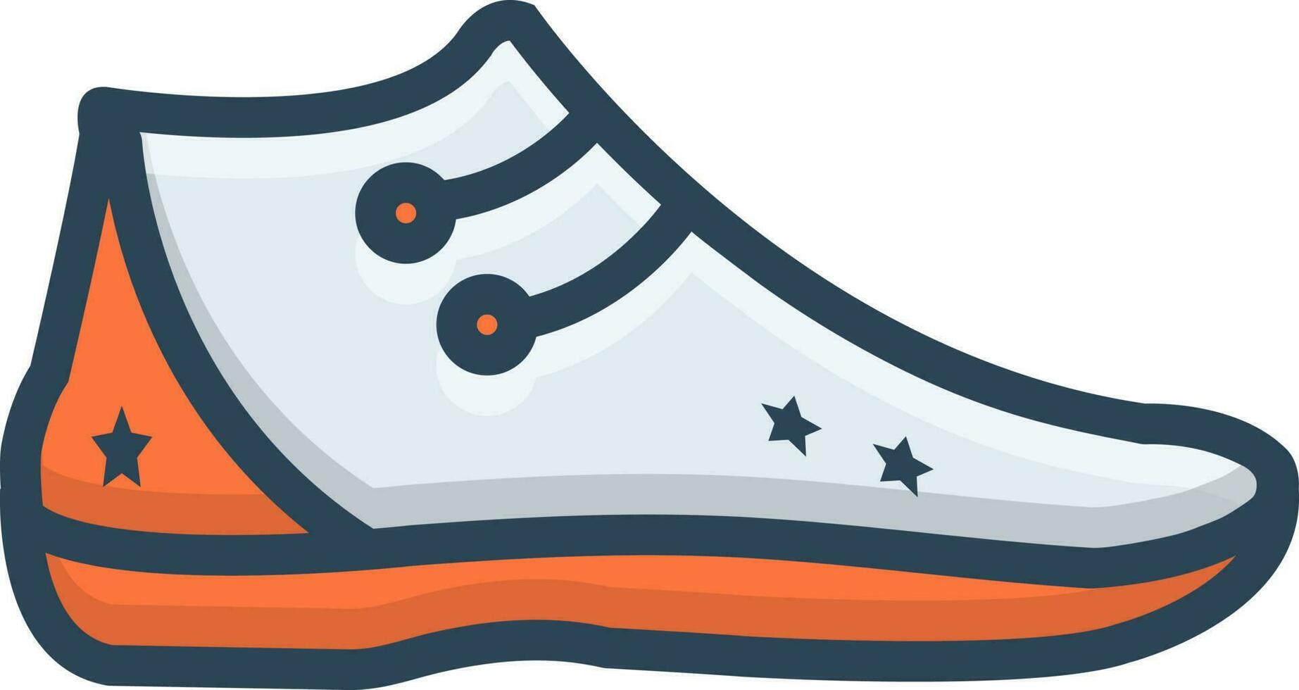 color icon for shoe vector