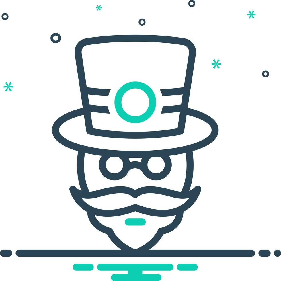 mix icon for irish vector