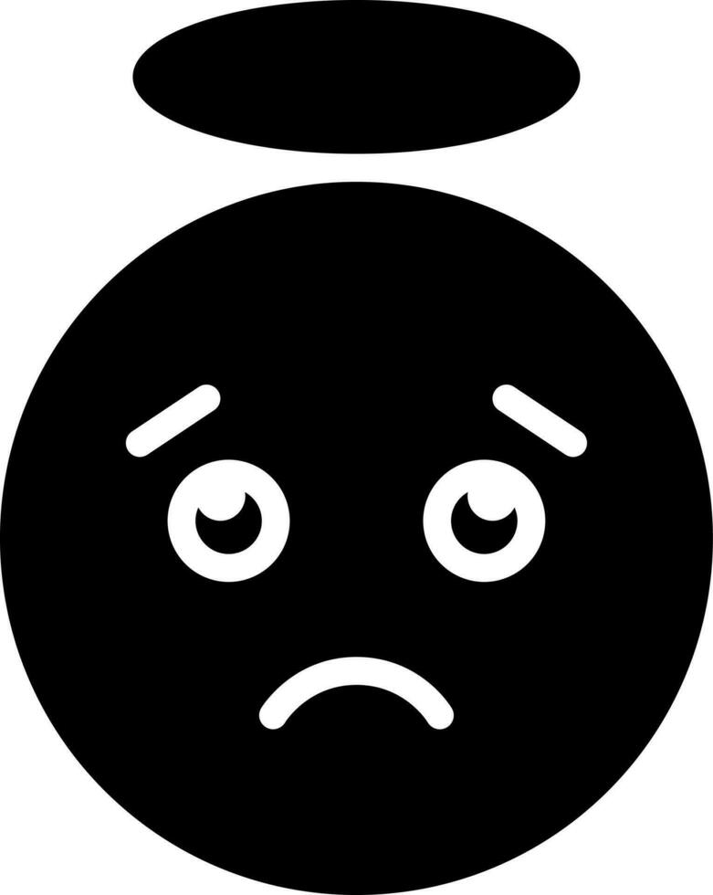 solid icon for confused vector