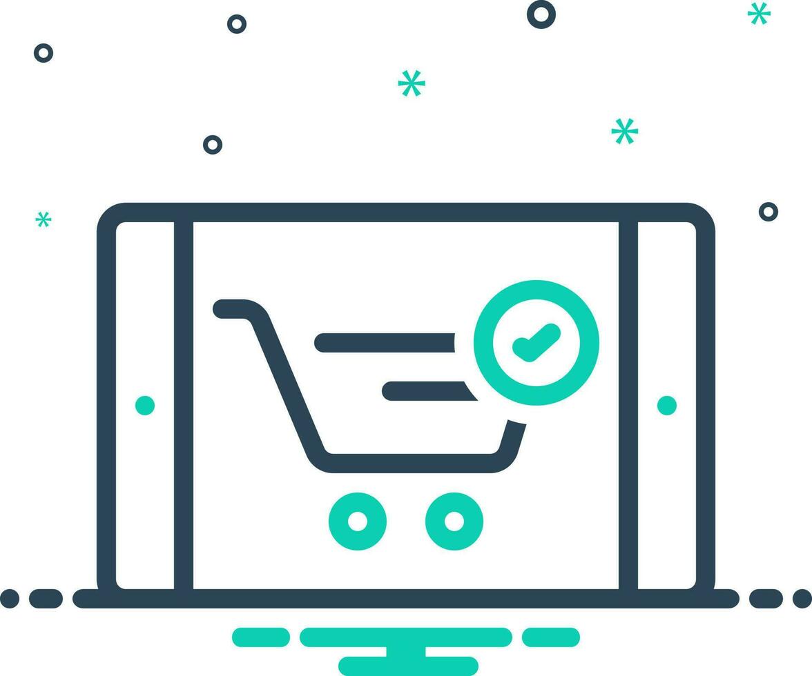 mix icon for checkout vector