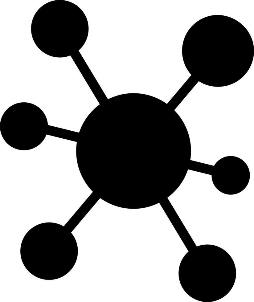 solid icon for connectivity vector