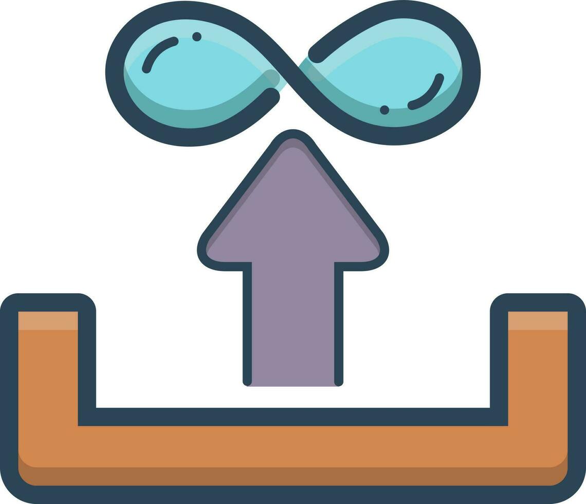 color icon for unlimited vector