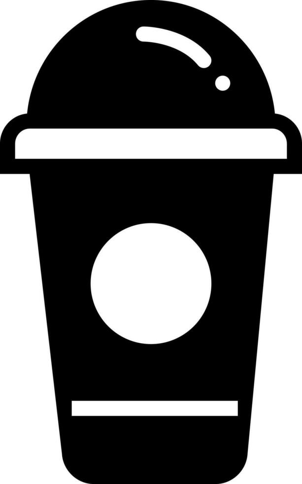 solid icon for beverage vector