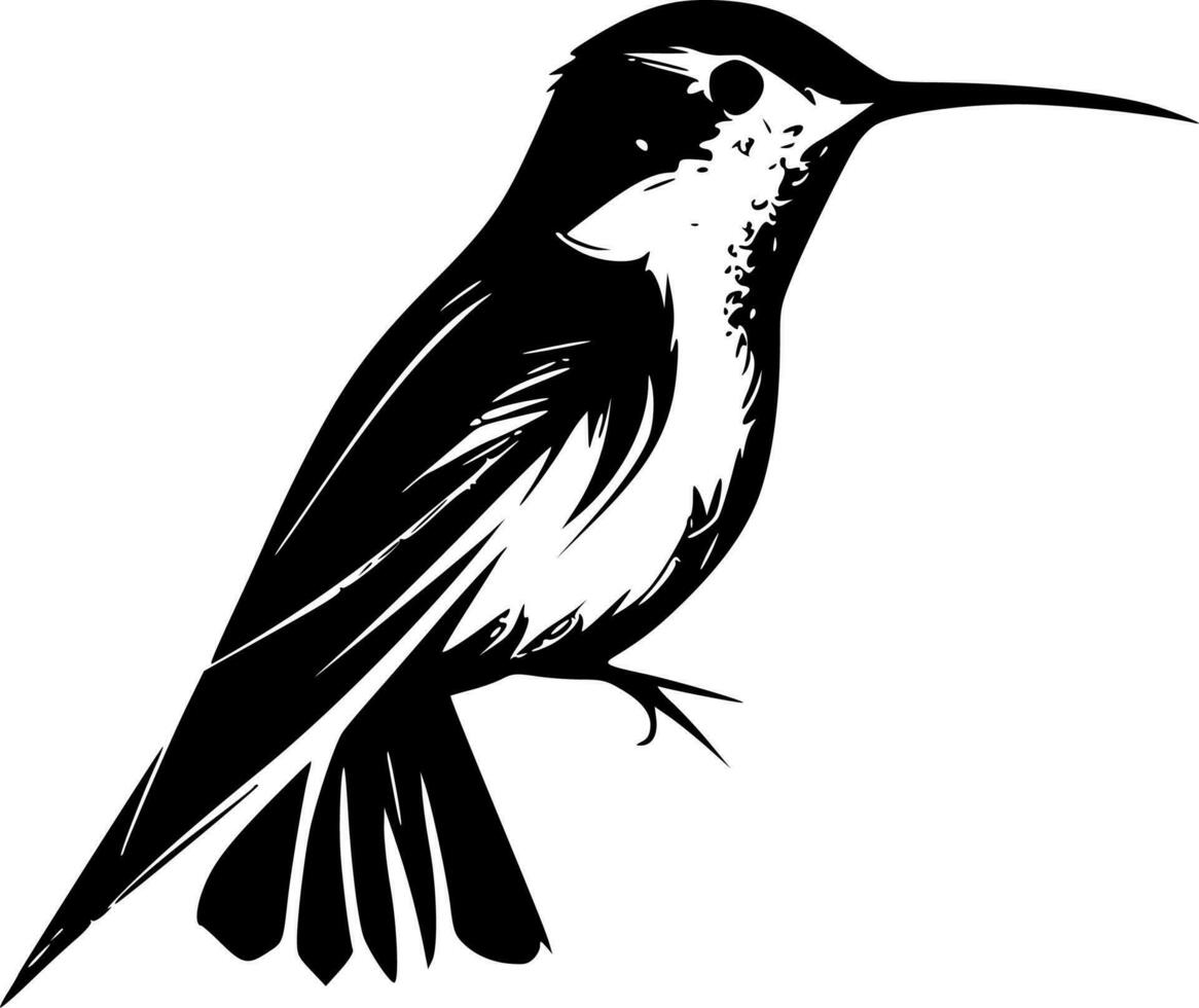 Hummingbird - Minimalist and Flat Logo - Vector illustration