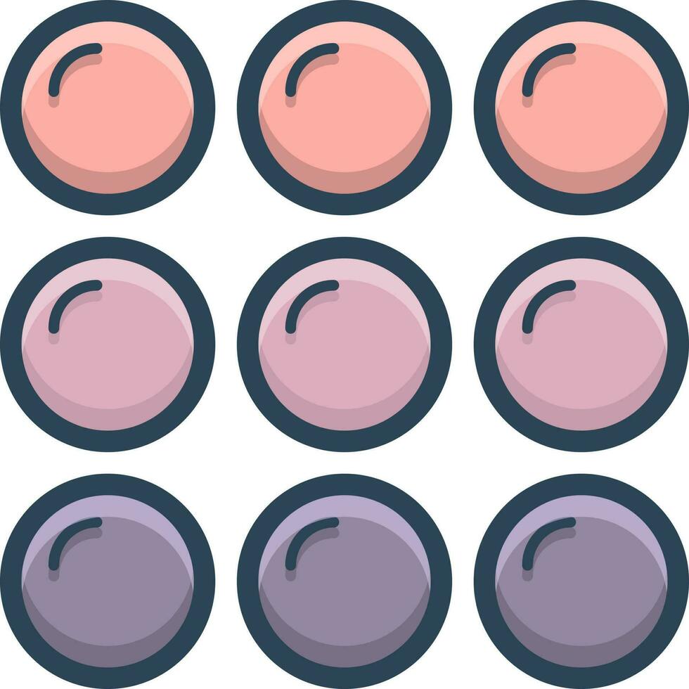 color icon for category vector
