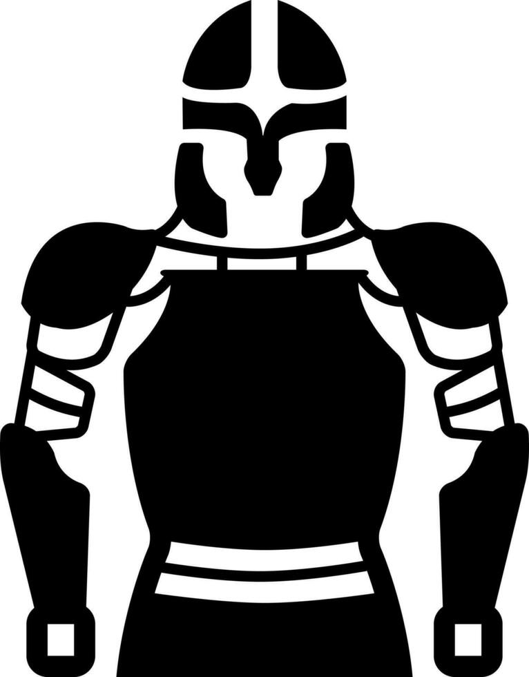 solid icon for armor vector