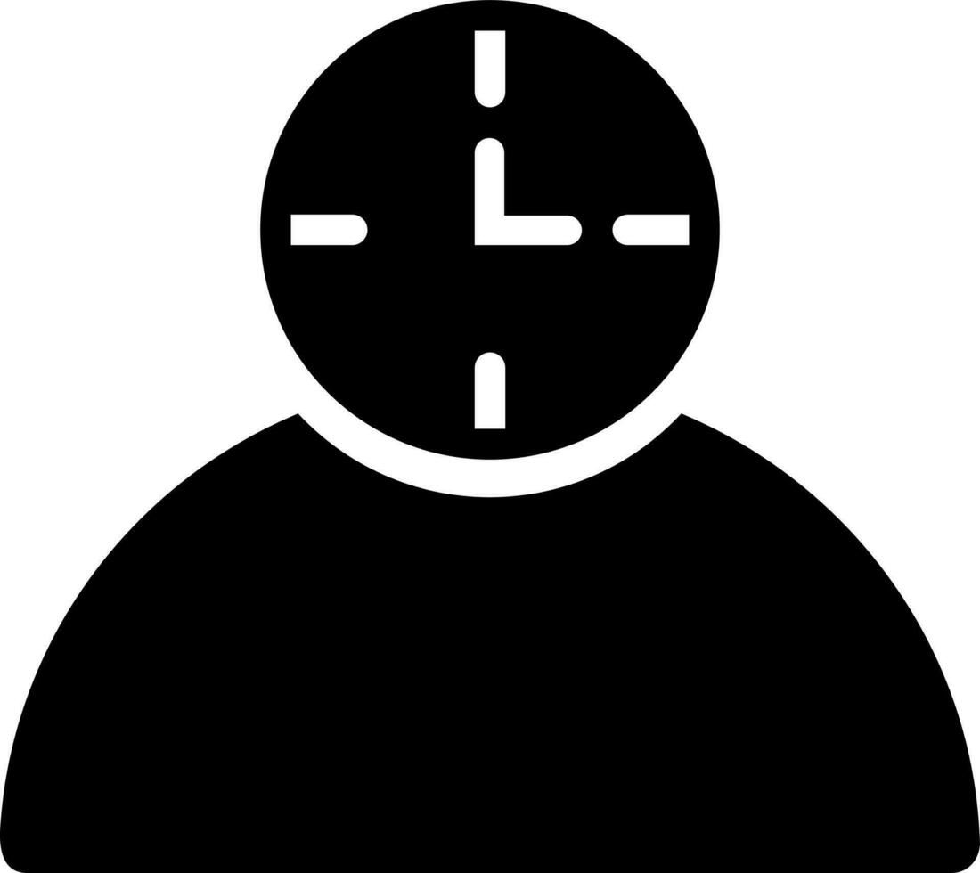 solid icon for time vector