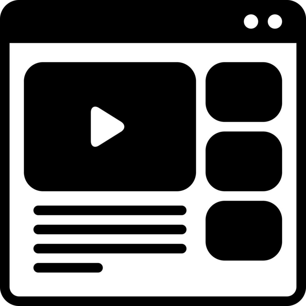 solid icon for online vector