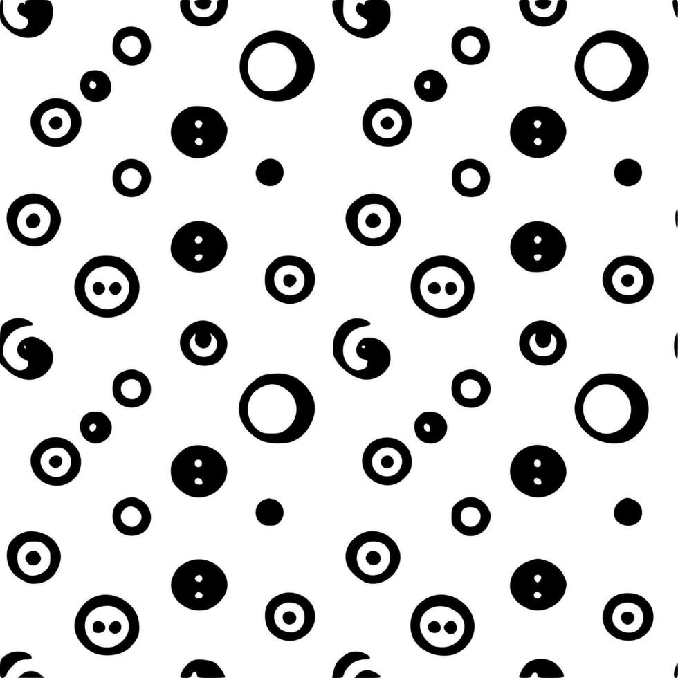 Seamless Pattern - Black and White Isolated Icon - Vector illustration