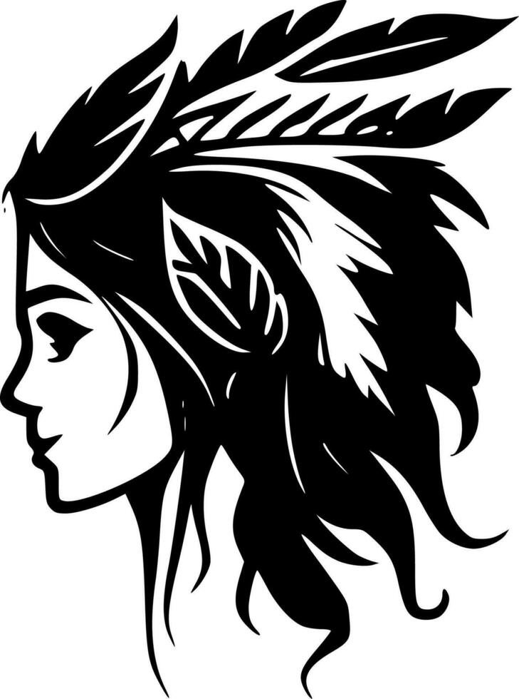 Boho, Minimalist and Simple Silhouette - Vector illustration