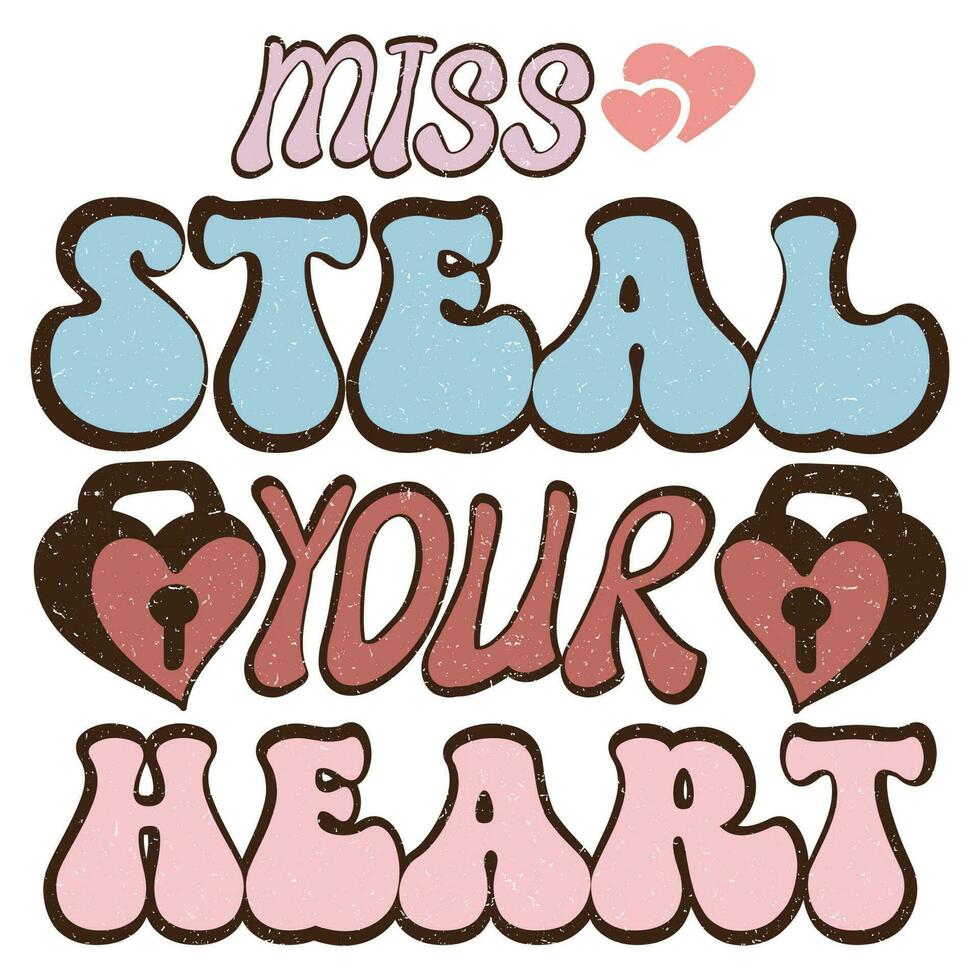 Valentine Retro Sublimation vector