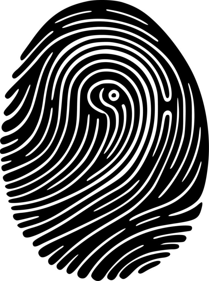 Fingerprint - High Quality Vector Logo - Vector illustration ideal for T-shirt graphic