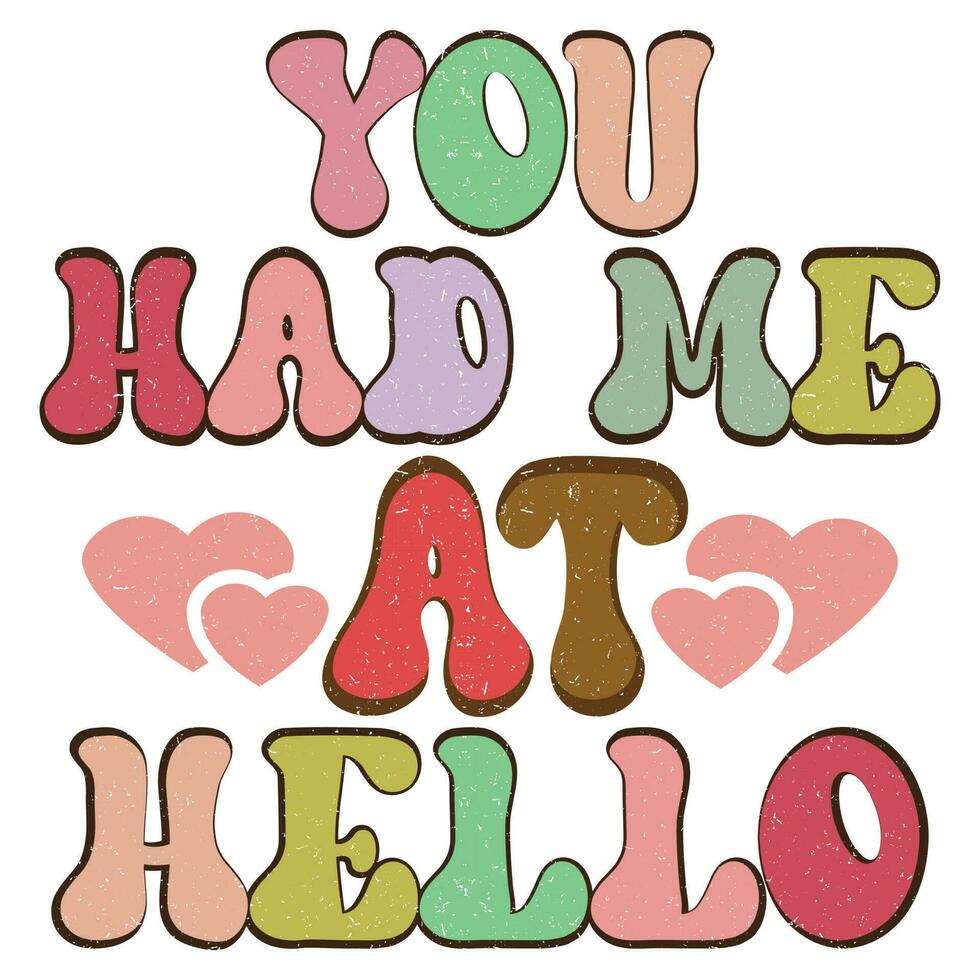 Valentine Retro Sublimation vector