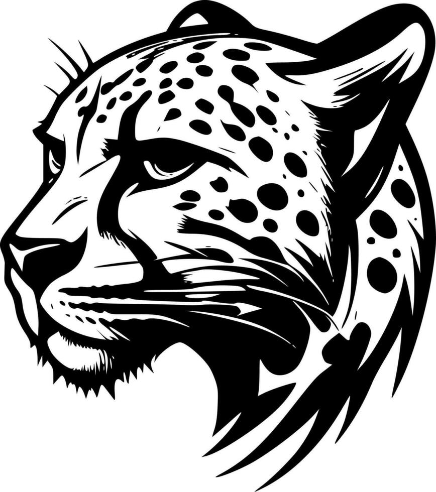 leopardo imprimir, minimalista y sencillo silueta - vector ilustración